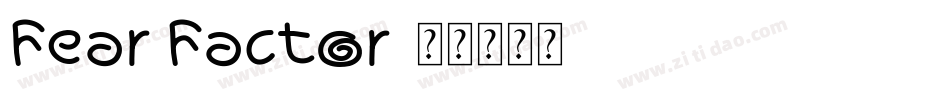 Fear Factor字体转换